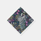 Serviette En Papier Fleur de zèbre chic (Coin)