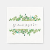 Serviette En Papier Fleur d'Eucalyptus (Devant)