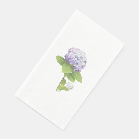 Serviette En Papier Fleur d'Hydrangée, violet (Coin)