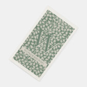 Serviette En Papier Fleur d'Ivoire Vert deux double (Coin)
