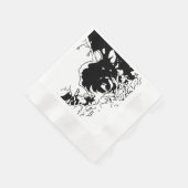 Serviette En Papier Fleur Doodle (Coin)