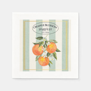 Serviette En Papier Fleur d'Oranger - Label Citrus Méditerranéen