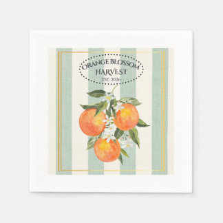 Serviette En Papier Fleur d'Oranger - Label Citrus Méditerranéen