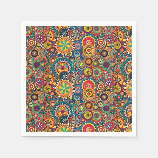 Serviette En Papier Fleur éclats Pinwheel (Devant)