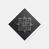 Serviette En Papier Fleur en filigrane à couches (Coin)