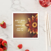 Serviette En Papier Fleur éternelle : une célébration intemporelle de  (En situation)