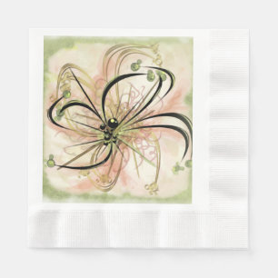 Serviette En Papier Fleur fantaisie