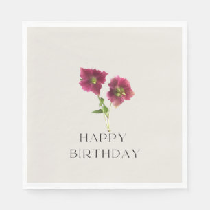 Serviette En Papier Fleur florale moderne