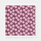 Serviette En Papier Fleur Frangipani rose Motif sans couture (Devant)