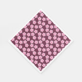 Serviette En Papier Fleur Frangipani rose Motif sans couture (Coin)