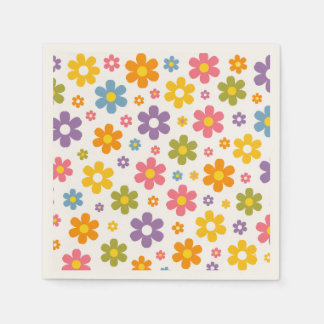Serviette En Papier Fleur Groovy Power