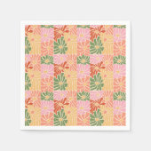 Serviette En Papier Fleur groovy rétro  (Devant)