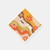 Serviette En Papier Fleur hippie Super rétro Sweet 16 (Coin)
