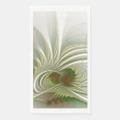 Serviette En Papier Fleur imaginaire fractale douce et tendresse (Devant)
