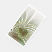 Serviette En Papier Fleur imaginaire fractale douce et tendresse (Coin)
