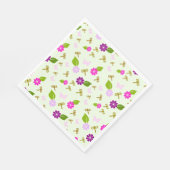 Serviette En Papier Fleur Jardin Dragonfly Papier Naples Vaisselle (Coin)