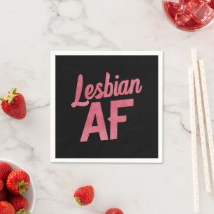 Serviette En Papier Fleur lesbienne AF Fierté LGBT Amour gay Parade