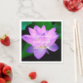 Serviette En Papier Fleur Lotus (En situation)