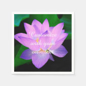 Serviette En Papier Fleur Lotus (Devant)