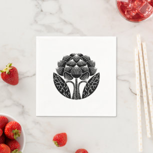 Serviette En Papier Fleur Lotus debout