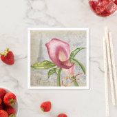 Serviette En Papier Fleur Macro Calla Lily (En situation)