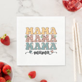 Serviette En Papier Fleur Mama (En situation)