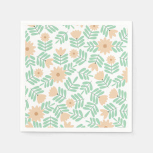 Serviette En Papier Fleur minimale