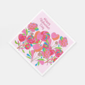 Serviette En Papier Fleur Napkin Lollipop (Coin)