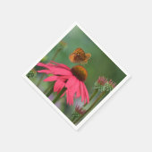 Serviette En Papier Fleur papillon (Coin)
