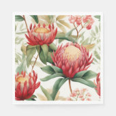 Serviette En Papier Fleur Protea autochtone australienne II (Devant)