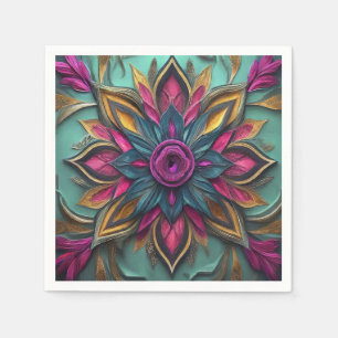 Serviette En Papier Fleur radieuse