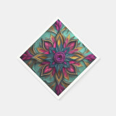 Serviette En Papier Fleur radieuse (Coin)