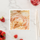 Serviette En Papier Fleur rose jaune (En situation)