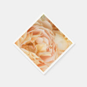 Serviette En Papier Fleur rose jaune (Coin)