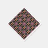 Serviette En Papier Fleur rose rose pâle 6a4 (Coin)