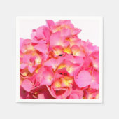 Serviette En Papier Fleur rose rose rose Hydrangea (Devant)