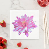 Serviette En Papier Fleur rose rose rose rose pâle (En situation)