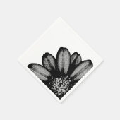 Serviette En Papier fleur rouge (Coin)