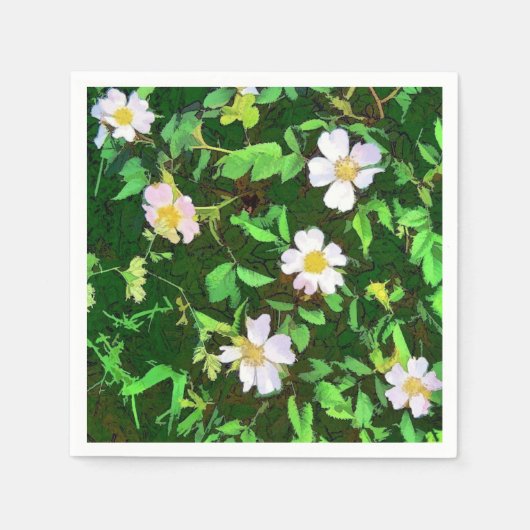 SERVIETTE EN PAPIER FLEUR SAUVAGE (Devant)