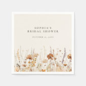 Serviette En Papier Fleur sauvage automnale rêveuse (Devant)