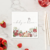 Serviette En Papier Fleur sauvage bébé en fleurs fille (En situation)