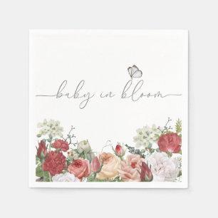 Serviette En Papier Fleur sauvage bébé en fleurs fille