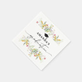 Serviette En Papier Fleur sauvage Boho Graduation Party papier serviet (Coin)