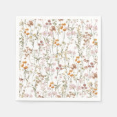 Serviette En Papier Fleur sauvage Boho Mariage Dans Bloom Garden (Devant)