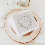 Serviette En Papier Fleur sauvage Boho Rustic Elegant Fête des mariées<br><div class="desc">fleur sauvage Boho Rustique Élégant Bridal Shower Invitation</div>