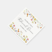 Serviette En Papier Fleur sauvage Butterflies Boho Dîner de répétition (Coin)