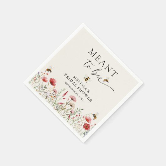 Serviette En Papier Fleur sauvage D'Aquarelle Destiné À Être Fête des  (Coin)