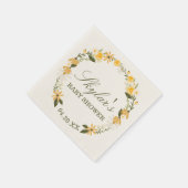 Serviette En Papier Fleur sauvage d'aquarelle Florals Baby shower de c (Coin)