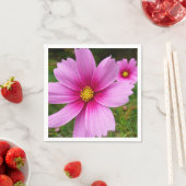 Serviette En Papier Fleur sauvage de fleurs Cosmos roses (En situation)