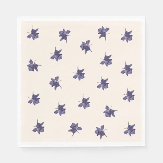 Serviette En Papier Fleur sauvage de jardin Whimsical (Devant)